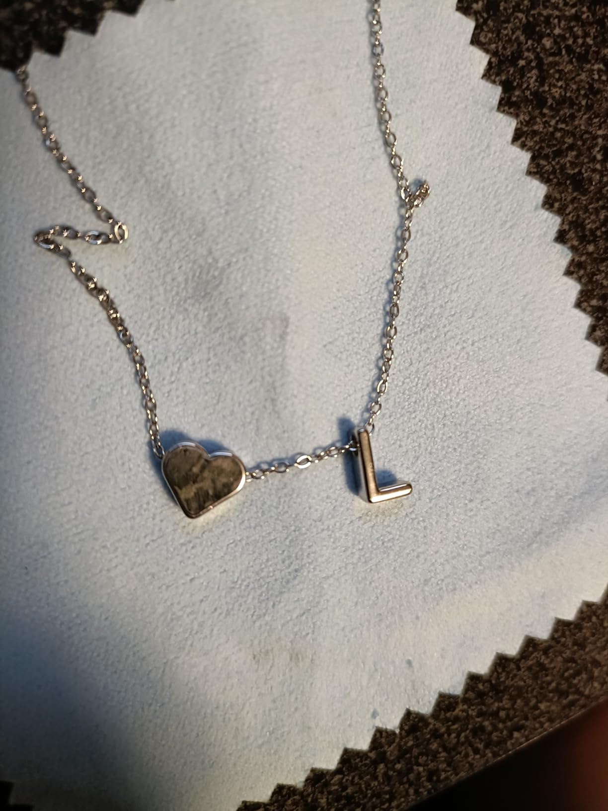 Turandoss Christmas Gifts for Grandkids - Dainty 18K Gold Plated Tiny Heart Initial A-Z Letter Pendant Necklace Stocking Stuffers for Teen Girls Jewelry - Customer Photo 1