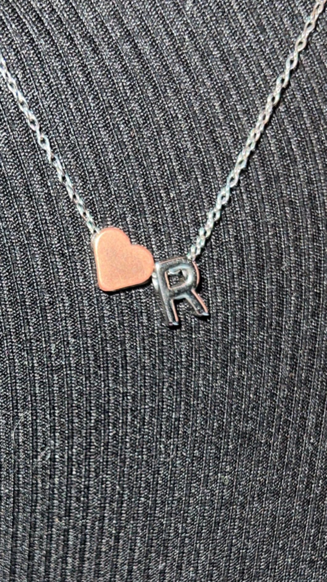 Turandoss Christmas Gifts for Grandkids - Dainty 18K Gold Plated Tiny Heart Initial A-Z Letter Pendant Necklace Stocking Stuffers for Teen Girls Jewelry - Customer Photo 2