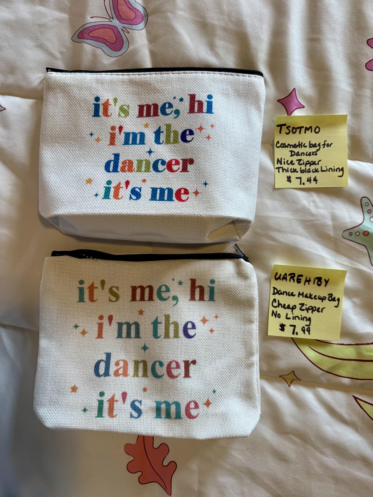 UAREHIBY Dancer Gifts for Girls,Dance Makeup Bag,Dance Cosmetic Bags for Dancers,Dance Recital Gifts for Her,Friend Sister,Dancer Stuff,Christmas Birthday Gifts for Dancer - Customer Photo 2