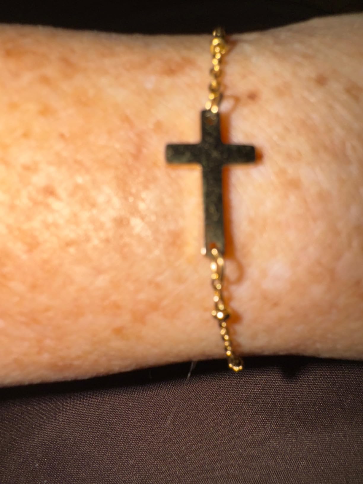 Tarsus Cross Bracelet for Women, Christian Gifts for Women, Religious Gifts Adjustable Dainty Cross Bracelet, Easter, Mother's Day, Christmas, Birthday - Customer Photo 2