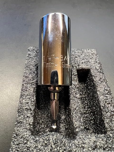 Christmas Stocking Stuffers for Men - Universal Socket Tools Gifts for Men Cool Stuff Ideas Gadgets Birthday Gifts for Dad Him Husband Teen Boys Women Grip Socket Set with Power Drill Adapter (7-19mm) - Customer Photo 1