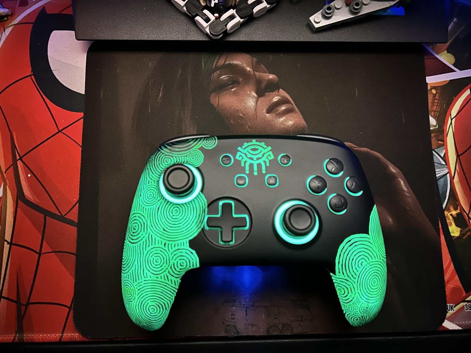 FUNLAB Switch Pro Controller Wireless White Compatible with Nintendo Switch 2/OLED/Lite, Firefly Bluetooth Remote Gamepad with Hall Effect Joysticks/RGB 7 LED Colors/Paddle/Turbo/Motion Control - Customer Photo 4