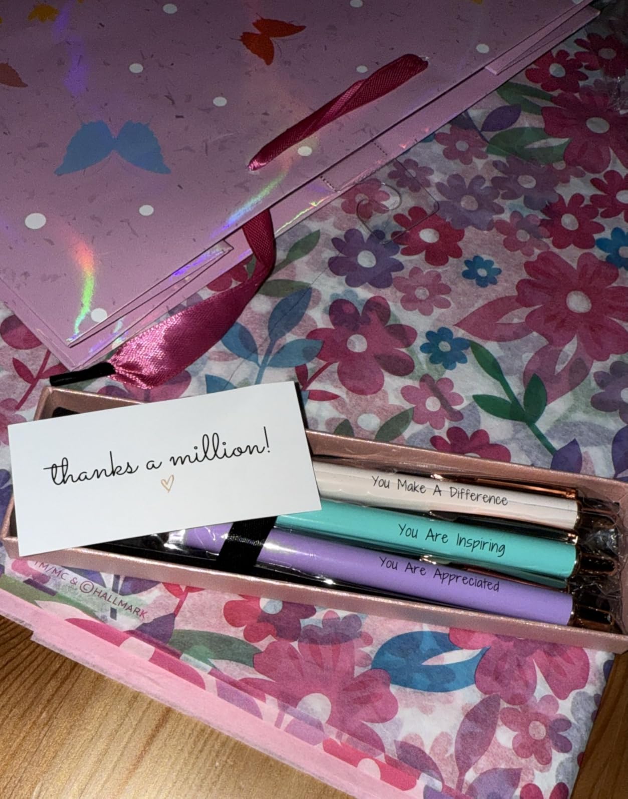 MESMOS 3pc Fancy Pen Set for Women, Gifts for Best Friend Women, Birthday Gifts for Friendship, Long Distance Female Best Friends - Customer Photo 2