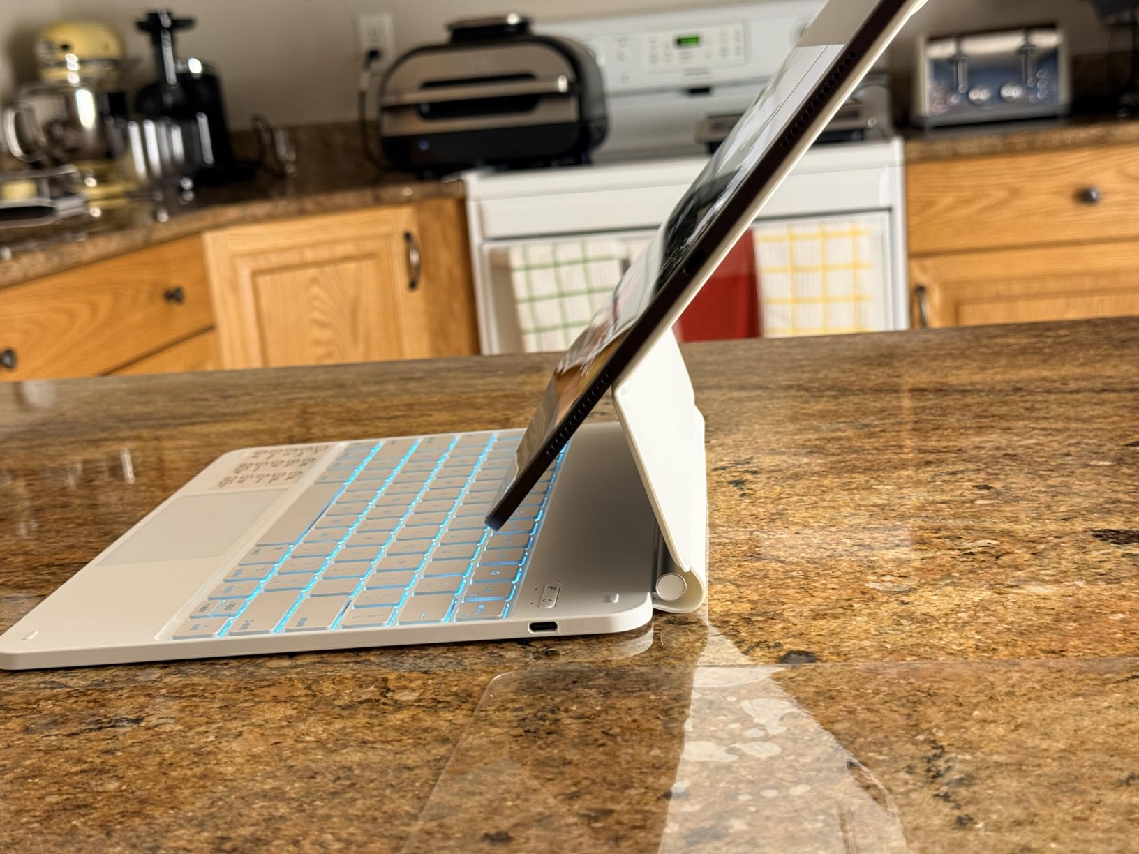 Apple iPad Pro 13-Inch (M4): Built for Apple Intelligence, Ultra Retina XDR Display, 256GB, 12MP Front/Back Camera, LiDAR Scanner, Wi-Fi 6E, Face ID, All-Day Battery Life — Silver - Customer Photo 1