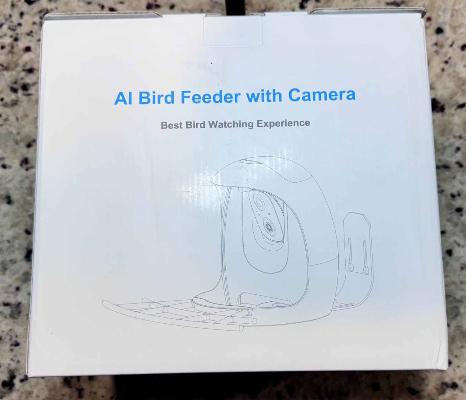 Aomeisi A6 AI Bird Feeder with 2K Solar Camera Squirrel Feeder Bird Identify Hummingbird attractant Motion Detection Two Way Audio SD Slot Gift for Bird Photography Bird Lover - Customer Photo 1