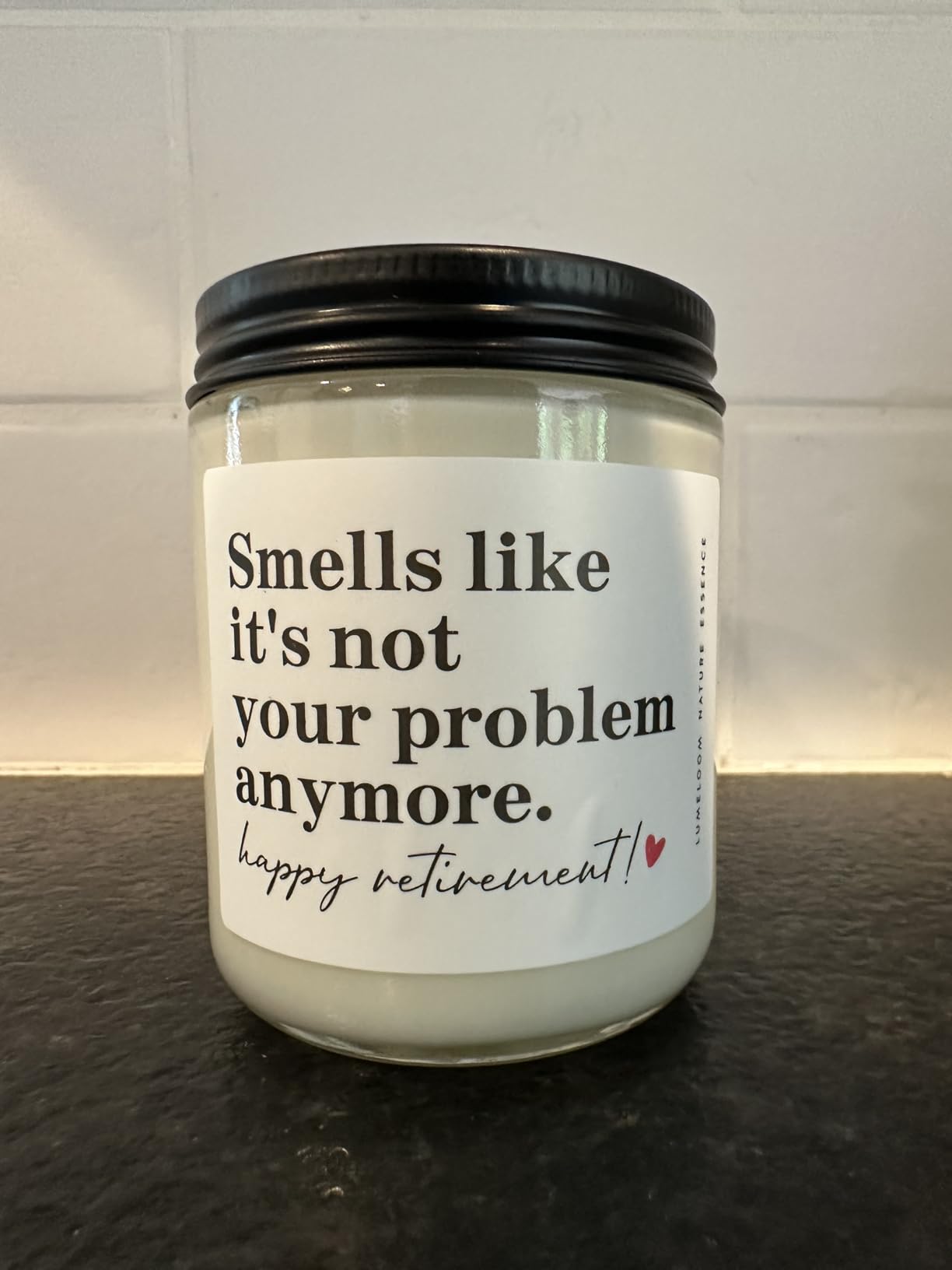 Retirement Gift for Woman, Men - 9oz Lavender Scented Soy Wax Candle- Best 2025 Retired Gifts for Women, Men, Friends, Coworker, Teacher, Funny Retirement Candle Decoration Customer Review Retirement Gift for Woman, Men - 9oz Lavender Scented Soy Wax Candle- Best 2025 Retired Gifts for Women, Men, Friends, Coworker, Teacher, Funny Retirement Candle Decoration - Customer Photo 1