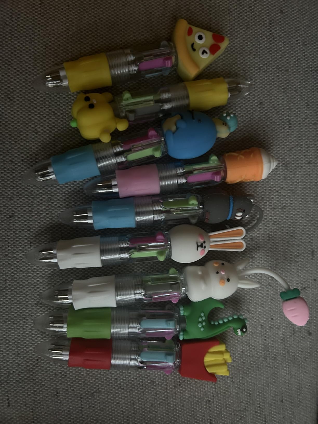 CZWZ 20Pcs Mini Multicolor Pens in One 4-in-1 Cute Pens Bulk for Kids, Fun Kawaii Ballpoint Pens for Birthdays and Children's Party Favors Gifts Teacher School Supplies - Customer Photo 1