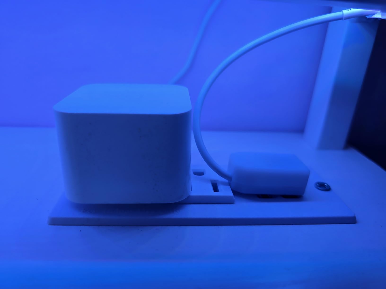 Lufeiya Black Gaming Desk with LED Lights and Power Outlets, 40 Inch Teen Writing Study Table Home Office Desks with Monitor Stand, Computer Desk with Charging Station USB Port, Black Customer Review Lufeiya Black Gaming Desk with LED Lights and Power Outlets, 40 Inch Teen Writing Study Table Home Office Desks with Monitor Stand, Computer Desk with Charging Station USB Port, Black - Customer Photo 4