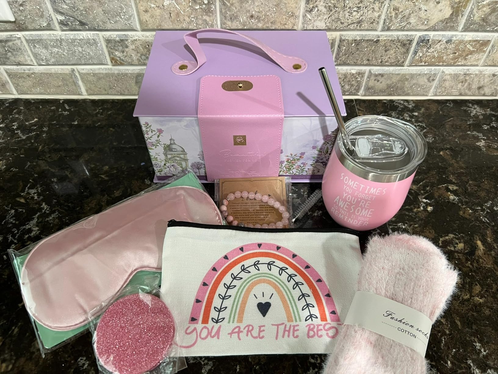 Teen Girl Gifts, Birthday Gifts for Teen Girls 10 11 12 13 14 15 16 17 Year Old, Tween Girls Gifts Ideas with Eye Mask, Tumbler, Teenage Girl gifts for Her, Sister, Best Friend, Daughter - Customer Photo 1