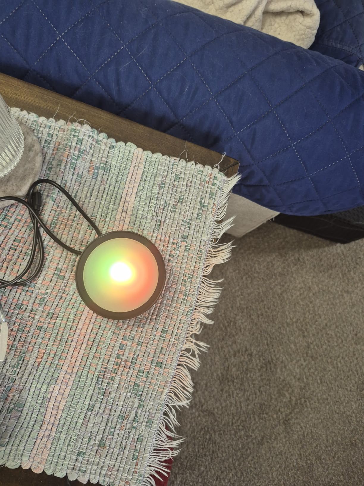 YWHL 10th Wedding Anniversary Crystal Heart Gifts for Couples with LED Base, Laser Engraved Happy 10th Anniversary Keepsake Gifts for Wife Husband, Romantic 10 Years of Marriage Gift for Her Him - Customer Photo 1