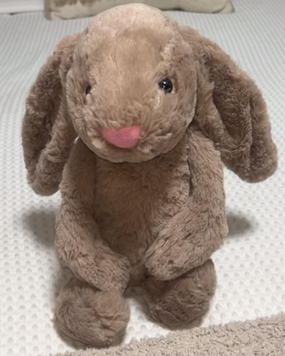 Personalized Baby Gifts, BUGMKCS Bunny Stuffed Animal for Babies with Embroidered Child's Name, Handmade Custom Plush Rabbit Toy for Girl Boy, Customized Cute Baby Gift for Newborn Kid, Children's Day - Customer Photo 1