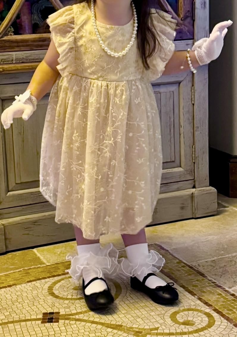 Initial Pearl Bracelet Flower Girl Bracelet Proposal Gifts for Girls, Dainty Gold Pearl Bracelets with Letter A-Z Personalized Name Jewelry Birthday Christmas Wedding Party Gift for Her - Customer Photo 1