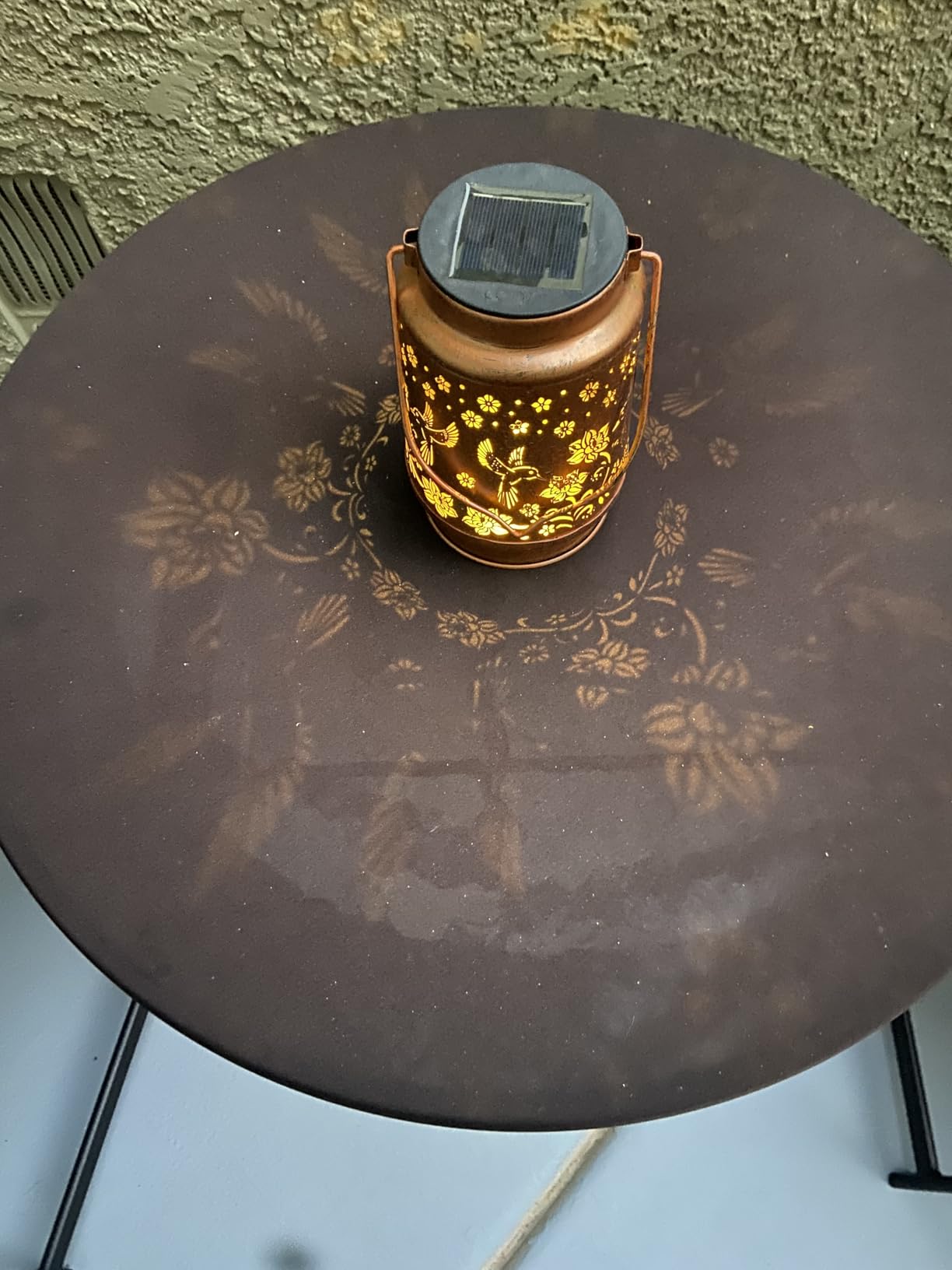 Solar Lanterns Outdoor Waterproof Hummingbird Garden Decor Birthday Gifts for Women Mom Grandma Hanging Solar Lights Metal Solar Decoration Outside for Yard,Patio,Backyard,Porch - Customer Photo 2