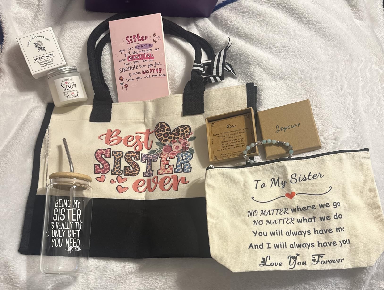 Gifts for Women Basket Set of 6, Christmas Mothers Day Birthday Gifts for Mom Grandma Sister Daughter Customer Review Gifts for Women Basket Set of 6, Christmas Mothers Day Birthday Gifts for Mom Grandma Sister Daughter - Customer Photo 1