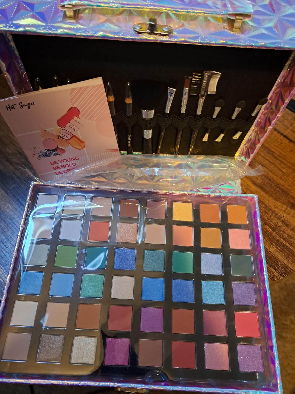 Hot Sugar Makeup Kit for Preteen Girls 10-12, Birthday Christmas Makeup Gift Set for Teens 16-18, All in One Beginner Makeup Kit for Women Full Kit (Purple Diamond) - Customer Photo 2