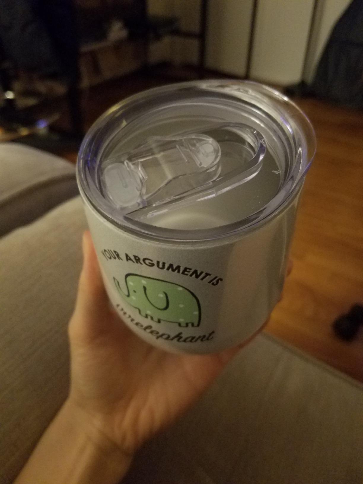 KLUBI Elephant Gifts for Women - Your Argument Is Irrelephant Mug 20oz White Elephant Gifts for Adults Funny Elephants Lawyer Gifts for Women Elephant Coffee Mug Elephant Cup Gifts for Lawyers Woman Customer Review KLUBI Elephant Gifts for Women - Your Argument Is Irrelephant Mug 20oz White Elephant Gifts for Adults Funny Elephants Lawyer Gifts for Women Elephant Coffee Mug Elephant Cup Gifts for Lawyers Woman - Customer Photo 2