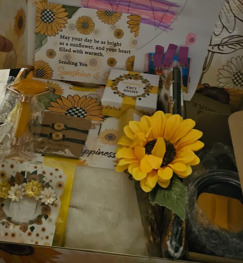 Andlane Sunflower Gifts for Women - Unique Gift Basket Set - Birthday Gifts for Women, Best Friend, or Sister - Sunshine Box Care Package, Get Well Soon, Thinking of You, Friendship Basket 18Pcs Large - Customer Photo 1