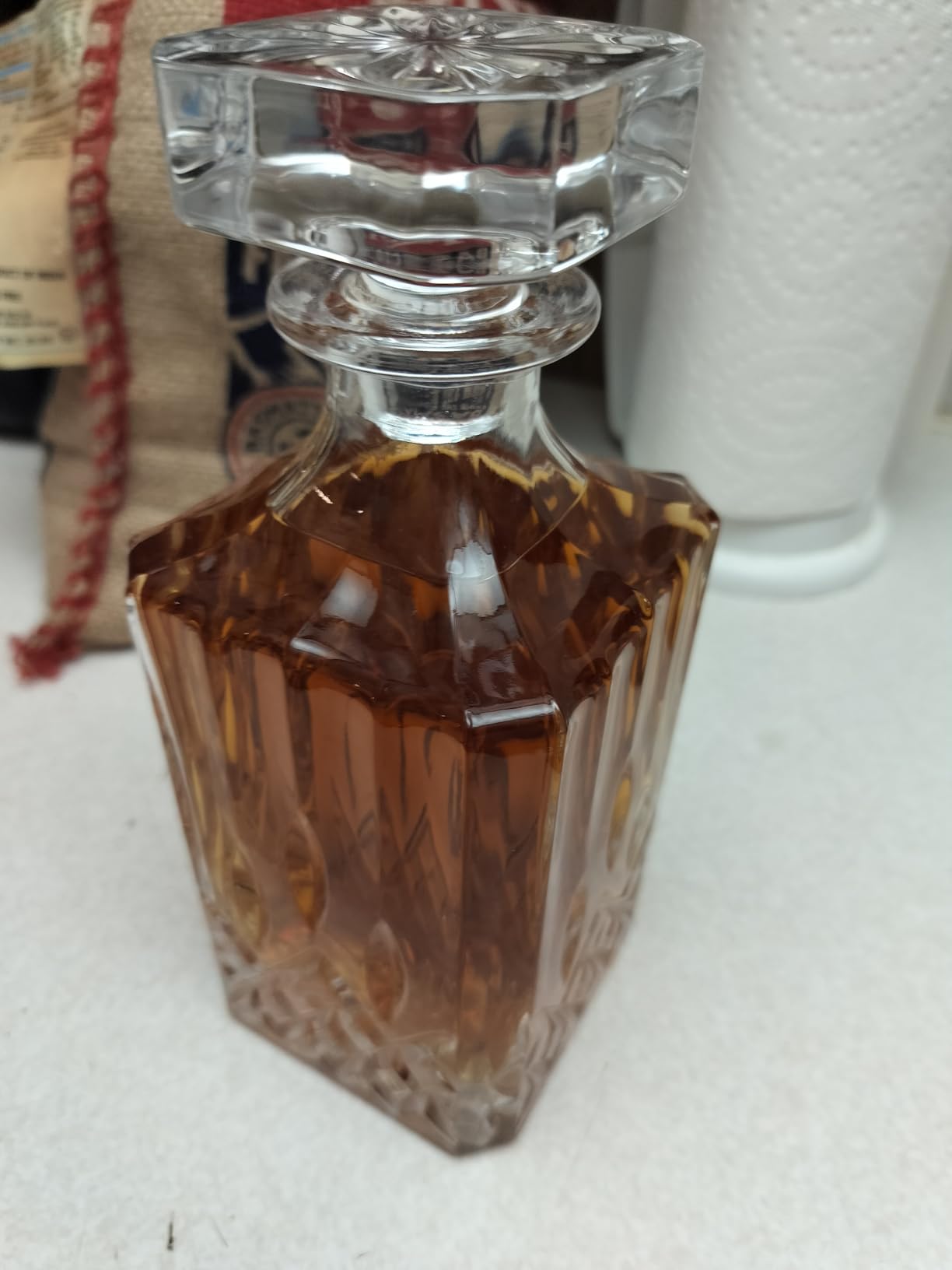 Luxury Gift For Boss - Boss Who Inspires Us All - Unique Engraved Whiskey Decanter Set For The Leader or Dad Christmas, Birthday Gift – 4 Whiskey Glasses And Decanter Set for Whisky, Bourbon Ets. - Customer Photo 1