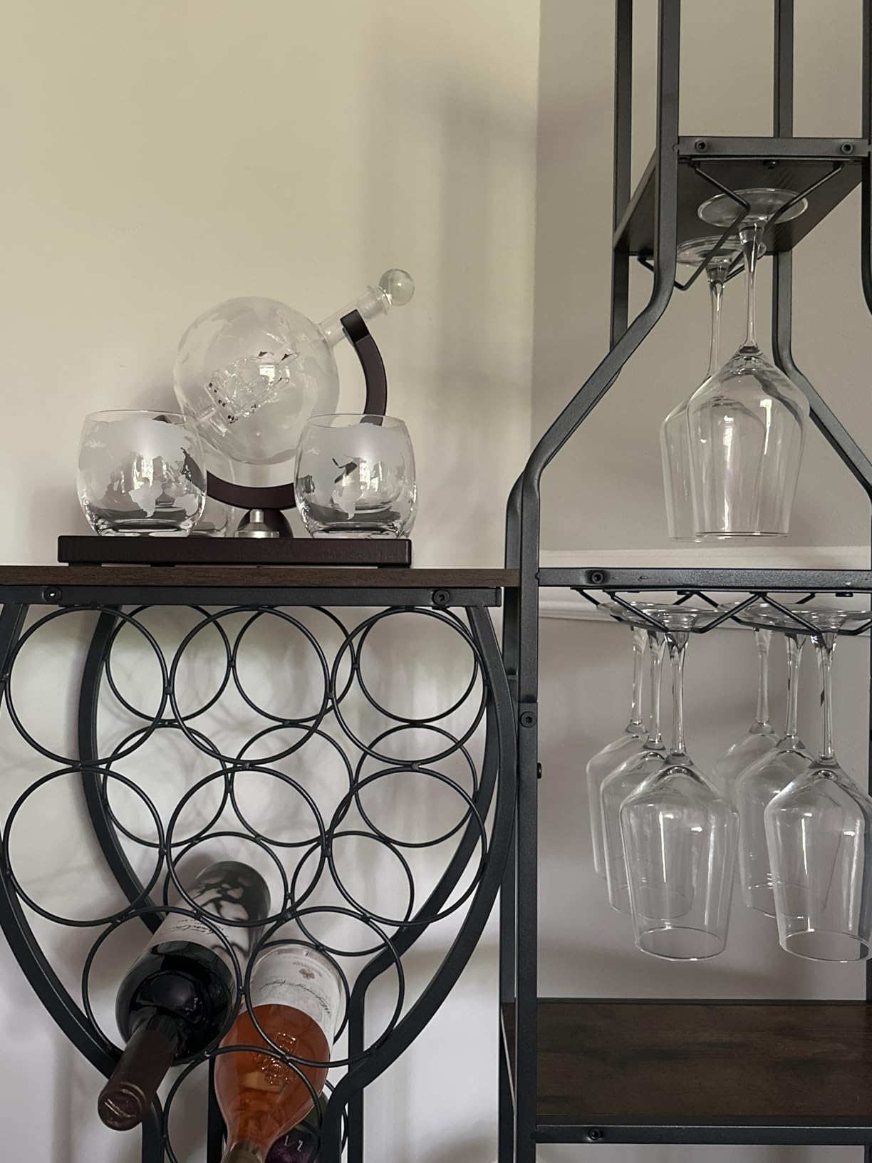 Luxury Gift For Boss - Boss Who Inspires Us All - Unique Engraved Whiskey Decanter Set For The Leader or Dad Christmas, Birthday Gift – 4 Whiskey Glasses And Decanter Set for Whisky, Bourbon Ets. - Customer Photo 3