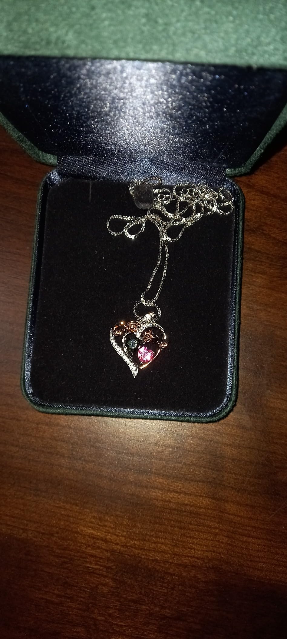 Iefil Christmas Gifts for Women Wife - 925 Sterling Silver Rose Heart Necklace, Stocking Stuffers for Women, Anniversary Birthday Gifts for Wife Girlfriend Mom - Customer Photo 1