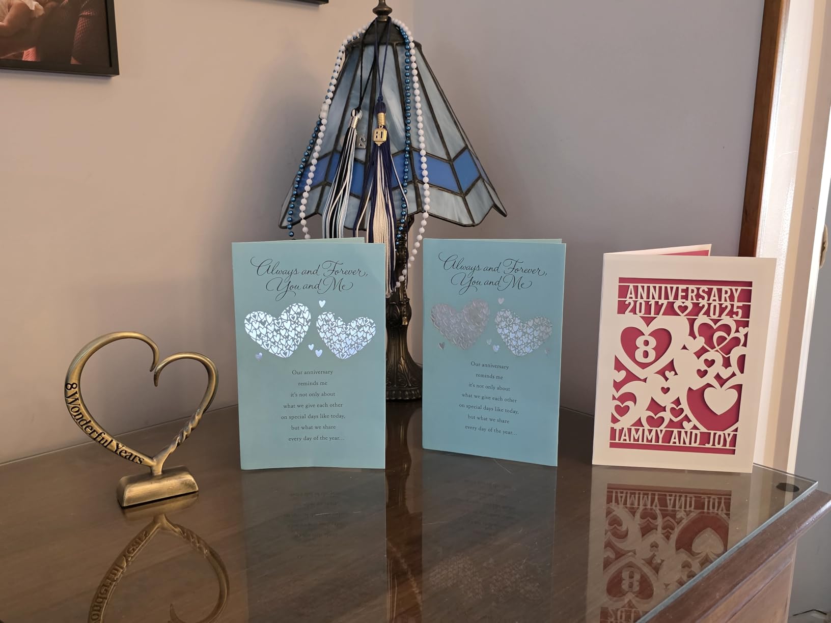 7 Year Anniversary Copper Gifts for Her Him Gift 7th Wedding Anniversary for Couples Wife Husband Men, Hand Forged Copper Heart Art Keepsake Home Decor Artwork Customer Review 7 Year Anniversary Copper Gifts for Her Him Gift 7th Wedding Anniversary for Couples Wife Husband Men, Hand Forged Copper Heart Art Keepsake Home Decor Artwork - Customer Photo 3