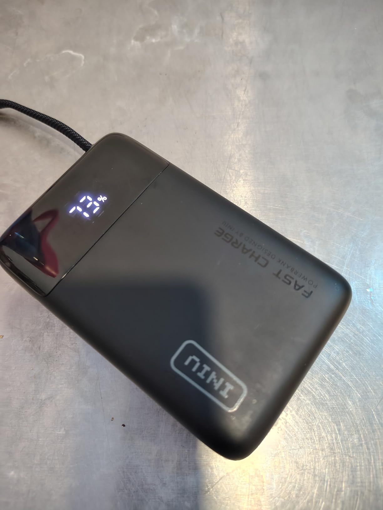 INIU 45W Portable Charger, Smallest 20000mAh Power Bank with Build in USB-C Cable, Fast Charging USB C in&Out Battery Pack, Travel Phone Charger for iPhone 17 16 15 Air Samsung S25 S24 Google iPad etc - Customer Photo 2