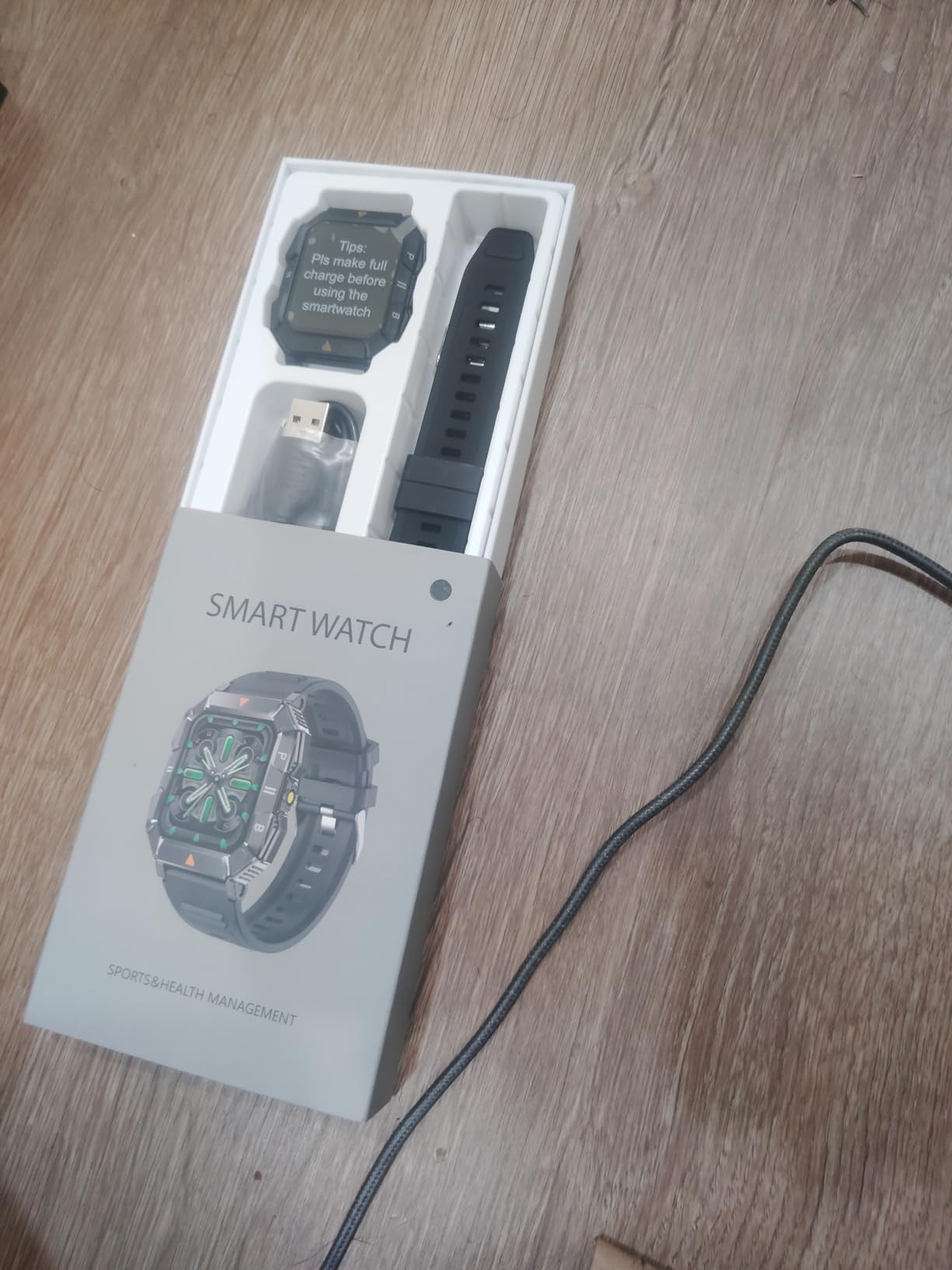 FATONIO Military Smart Watch for Men (Answer/Make Call), Fitness Smart Watch with Flashlight for Android and iPhone, Waterproof Fitness Tracker with Blood Oxygen/Heart Rate/Sleep/100+ Sport Modes Customer Review FATONIO Military Smart Watch for Men (Answer/Make Call), Fitness Smart Watch with Flashlight for Android and iPhone, Waterproof Fitness Tracker with Blood Oxygen/Heart Rate/Sleep/100+ Sport Modes - Customer Photo 2