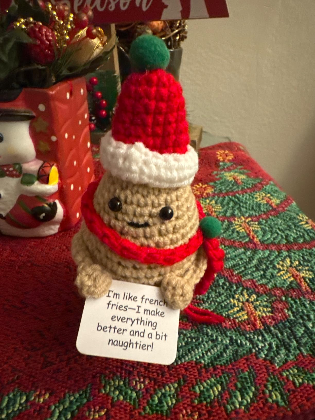 Empowering Gift for Strong Women - Funny Crochet Potato with 30 Sassy Affirmation Cards for a Badass Friend, BFF | Gag Birthday Gifts, Inspirational Stocking Stuffers for Women Coworker for Christmas Customer Review Empowering Gift for Strong Women - Funny Crochet Potato with 30 Sassy Affirmation Cards for a Badass Friend, BFF | Gag Birthday Gifts, Inspirational Stocking Stuffers for Women Coworker for Christmas - Customer Photo 3