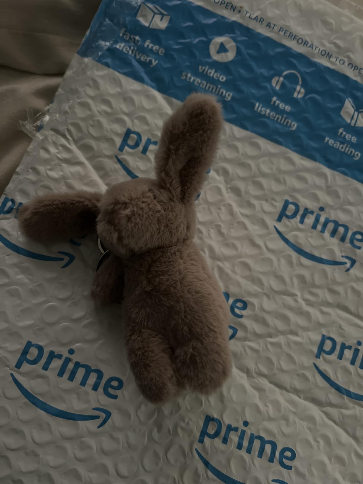 Cute Bunny Plush Keychain for Backpack, 3.5