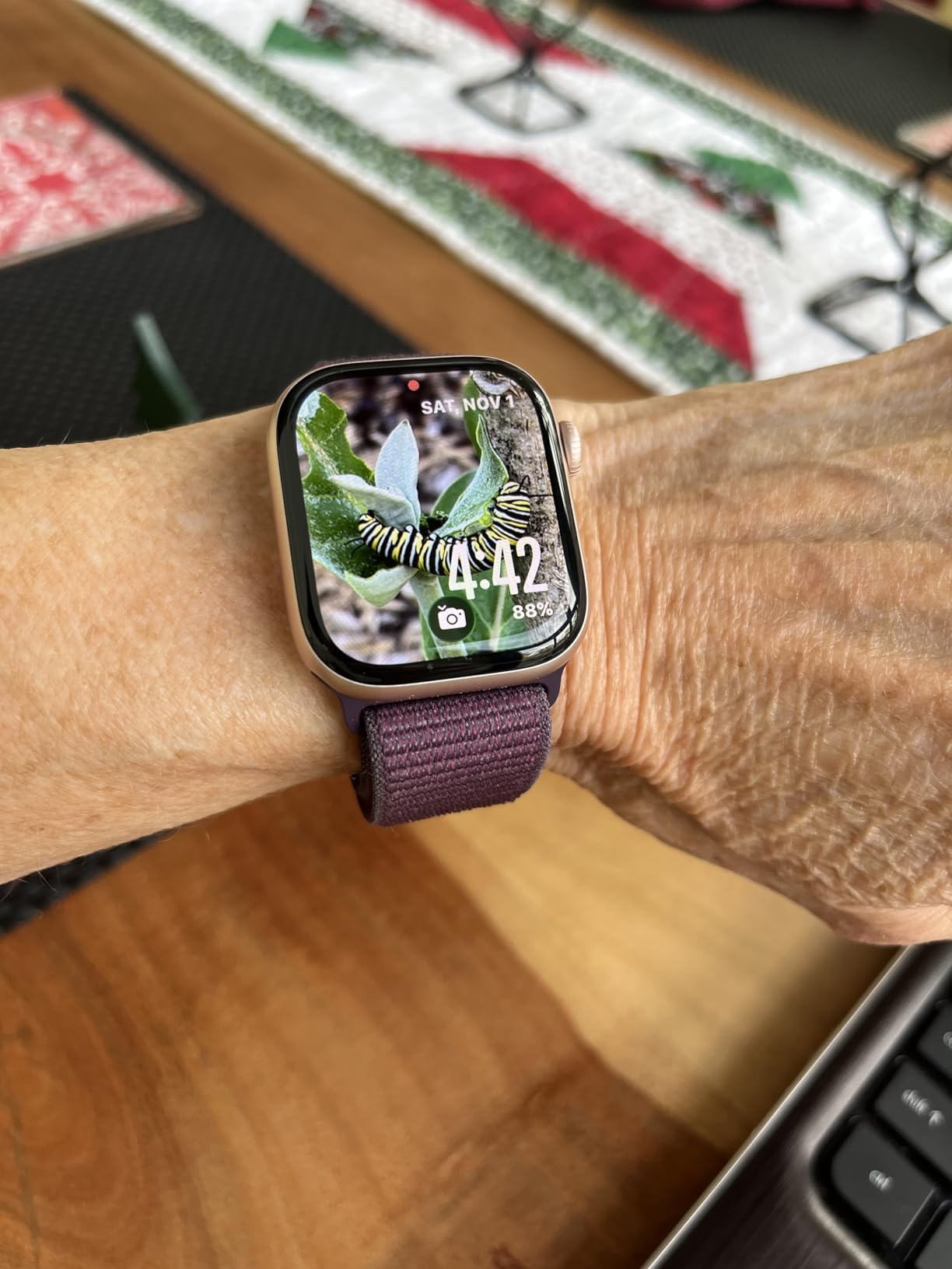 Apple Watch Series 10 [GPS 46mm case] Smartwatch with Jet Black Aluminum Case with Black Sport Band - M/L. Fitness Tracker, ECG App, Always-On Retina Display, Water Resistant - Customer Photo 2