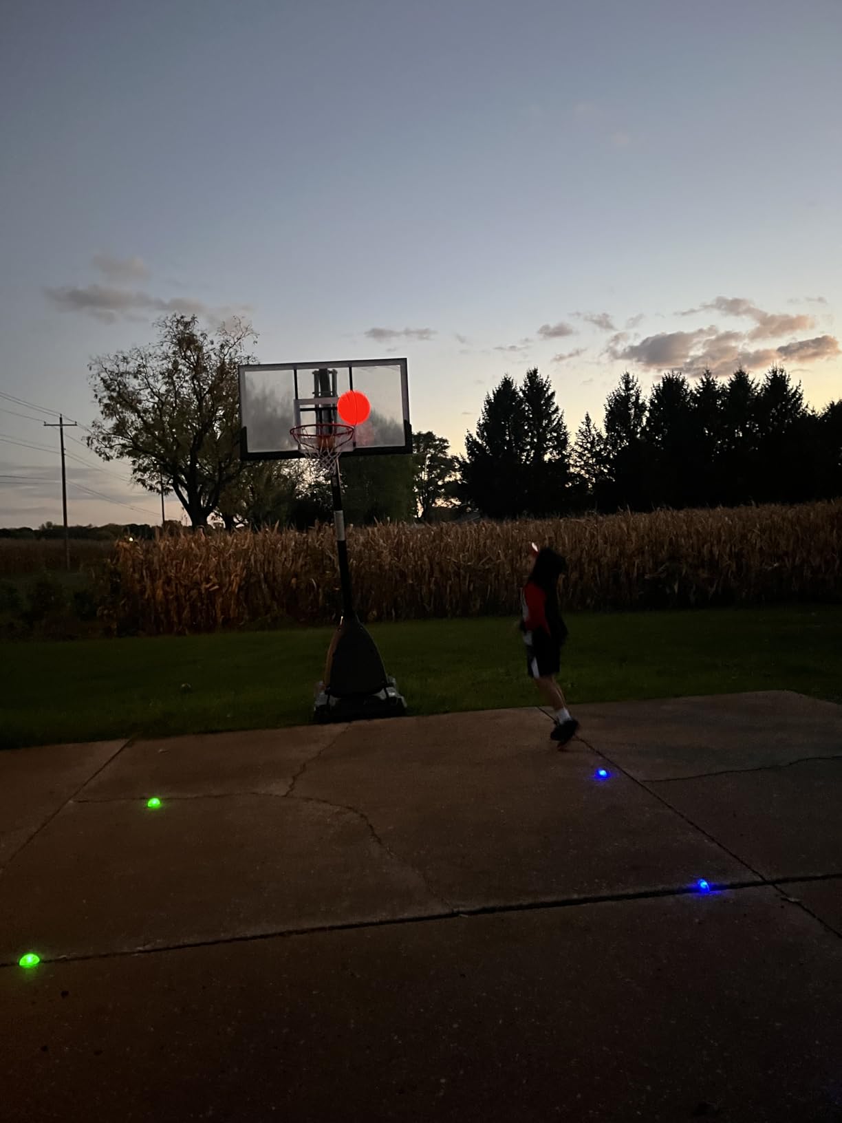 StarShooters: A Glow in The Dark Basketball Game Set | Ages 8+ | Includes Rechargeable Light Up Basketball, Pump, Needle, 6 Marker Lights & 10 Glow Basketball Game Options | Basketball Gifts for Boys - Customer Photo 1