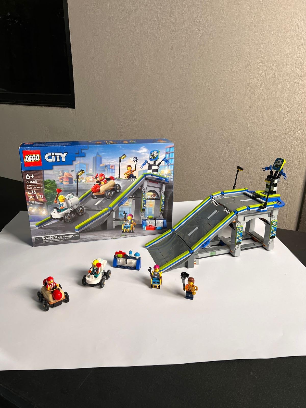 LEGO City No Limits: Race Car Ramp Track Toy - Building Toy for Kids, Boys and Girls, Ages 6+ - Soap Box Car Ramp for Racing with 2 Cars, 4 Minifigures, and Buildable - Gift Idea - 60460 Customer Review LEGO City No Limits: Race Car Ramp Track Toy - Building Toy for Kids, Boys and Girls, Ages 6+ - Soap Box Car Ramp for Racing with 2 Cars, 4 Minifigures, and Buildable - Gift Idea - 60460 - Customer Photo 1