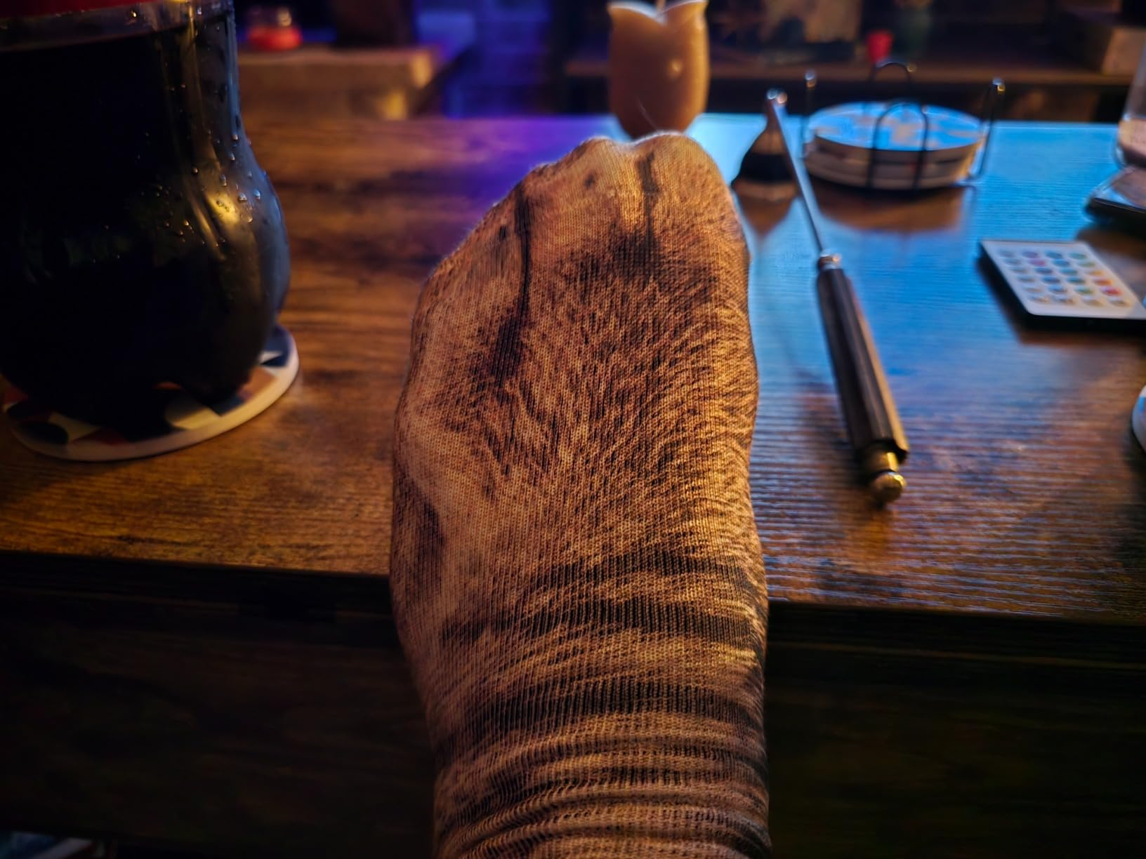 Animal Paws Socks - Novelty 3D Cat Dog Chicken Feet Socks White Elephant Gifts Gag Gift Thanksgiving Christmas Gifts - Customer Photo 2