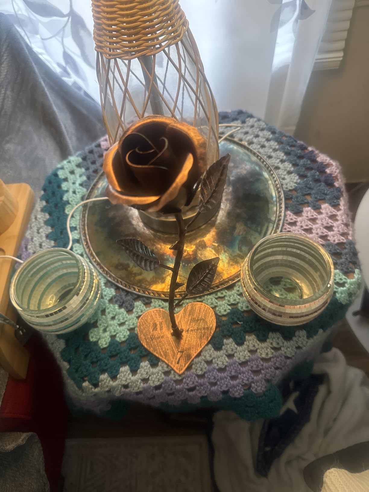 Iron 6 Year for Her, Metal Rose Iron Gift for Wife 6th Anniversary, Handcrafted 6th Gift Wedding Anniversary, Everlasting Rose Customer Review Iron 6 Year for Her, Metal Rose Iron Gift for Wife 6th Anniversary, Handcrafted 6th Gift Wedding Anniversary, Everlasting Rose - Customer Photo 2