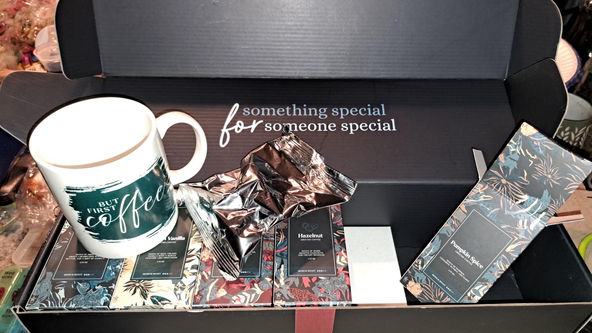 Coffee Gifts Set For Women & Men - Includes 5 Ground Coffee Flavors and Mug - Unique Christmas Gift Set for Women and Men - Customer Photo 1