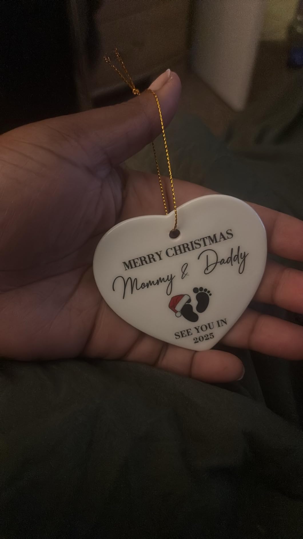 NewEleven Gifts for Aunt from Niece, Nephew for Auntie, Sister - Auntie Announcement, Promoted to Aunt, Best Aunts Ever Gift - Christmas Tree Decoration Ceramic Ornament - Customer Photo 1