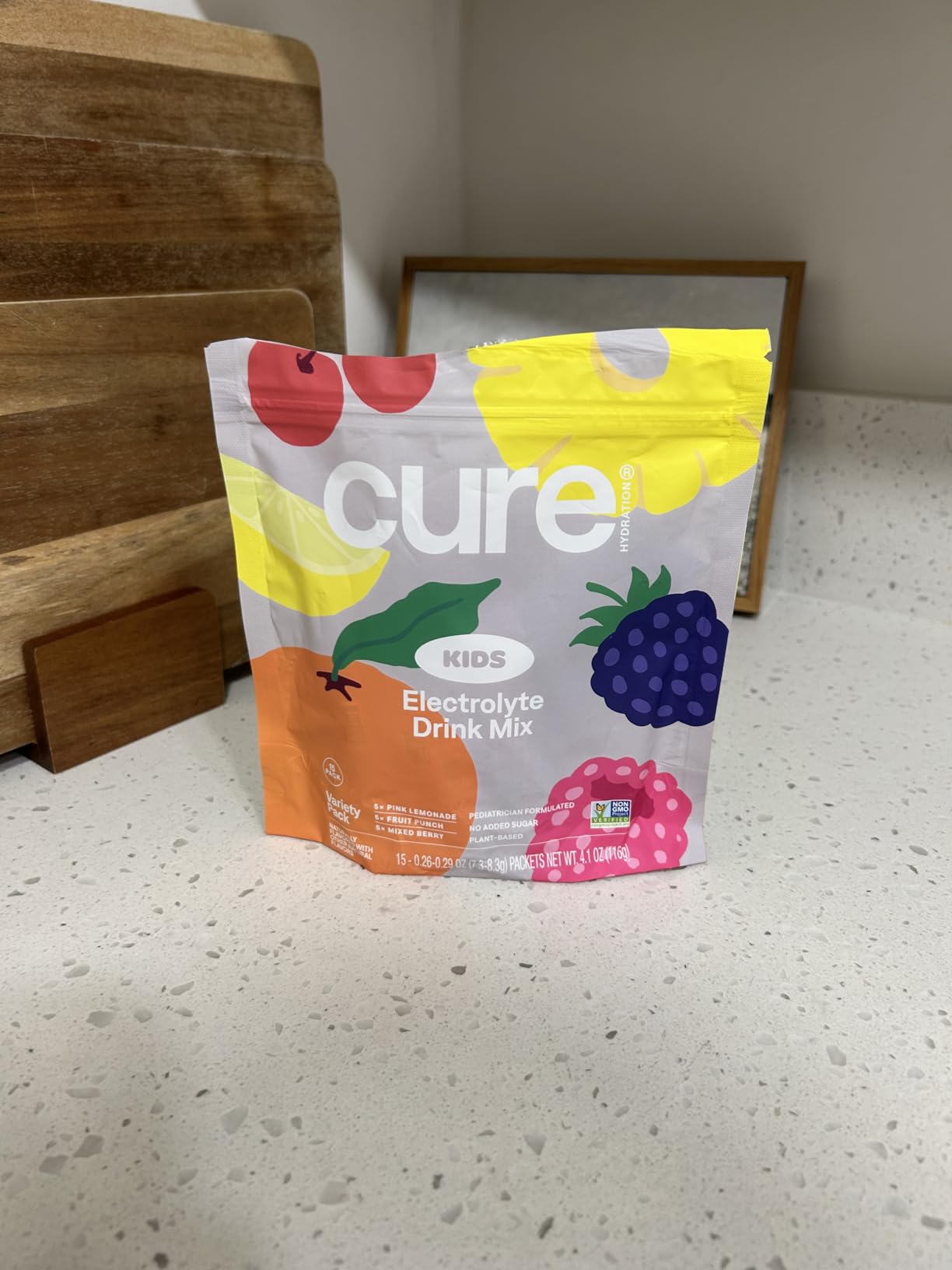 Cure Hydration | Plant-Based Electrolyte Drink Mix | No Added Sugar | FSA-HSA | Dehydration Relief Powder Made with Coconut Water | Non-GMO | Vegan | 8 Packets - Tropical Variety Pack Customer Review Cure Hydration | Plant-Based Electrolyte Drink Mix | No Added Sugar | FSA-HSA | Dehydration Relief Powder Made with Coconut Water | Non-GMO | Vegan | 8 Packets - Tropical Variety Pack - Customer Photo 2