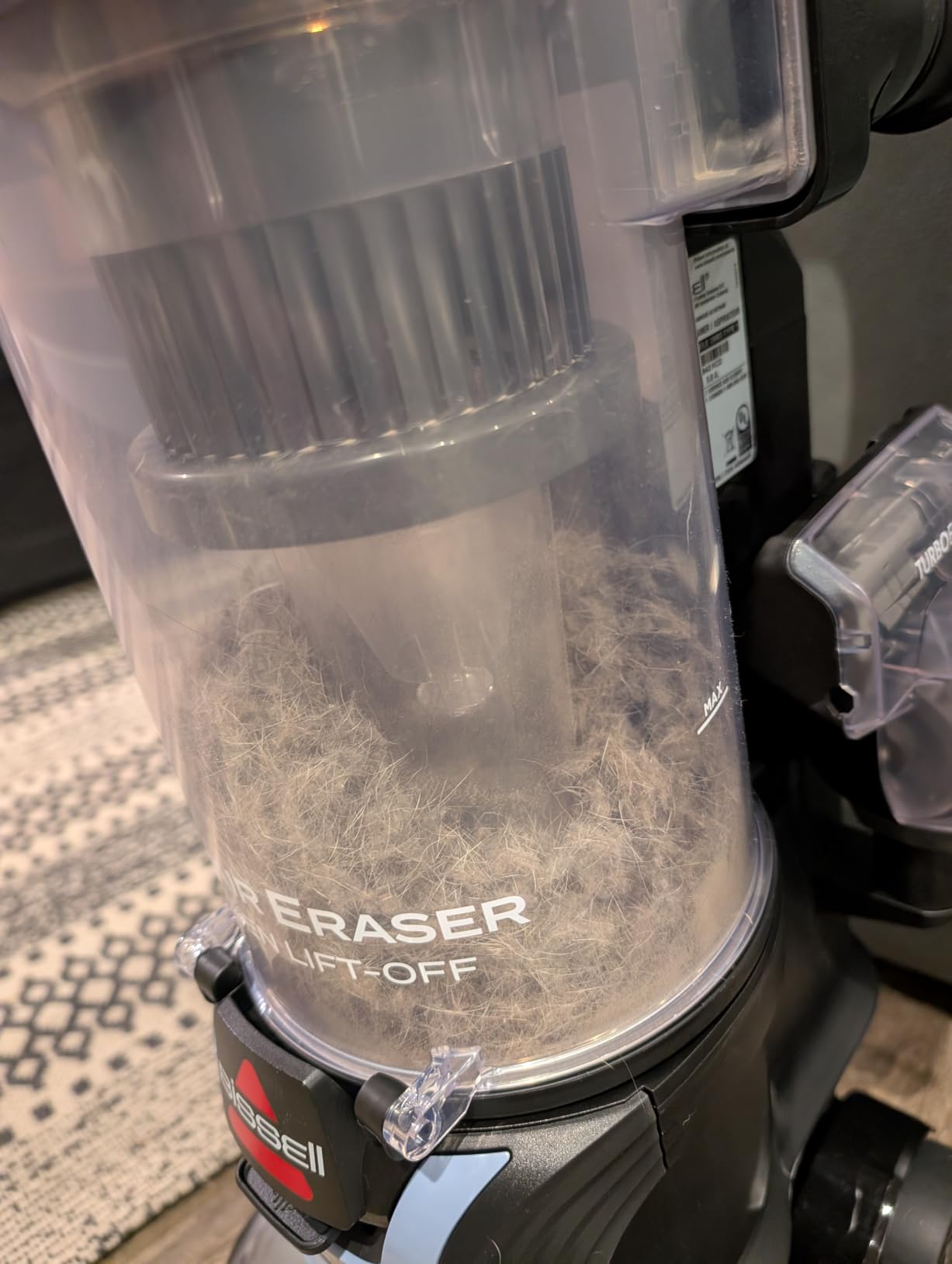 Bissell Pet Hair Eraser Allergen Lift-Off with Powerful Suction, HEPA, Tangle-Free Brush Roll, 39883 - Customer Photo 5