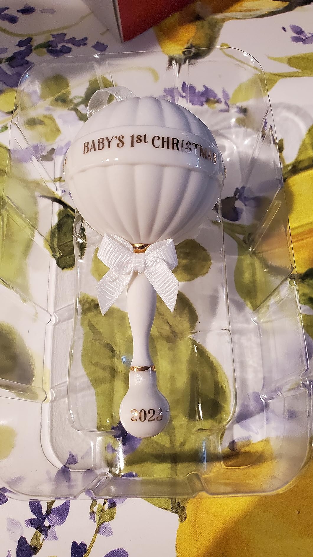 Hallmark Keepsake Christmas Ornament 2025, Baby Boy's First Christmas Elephant 2025 - Customer Photo 3