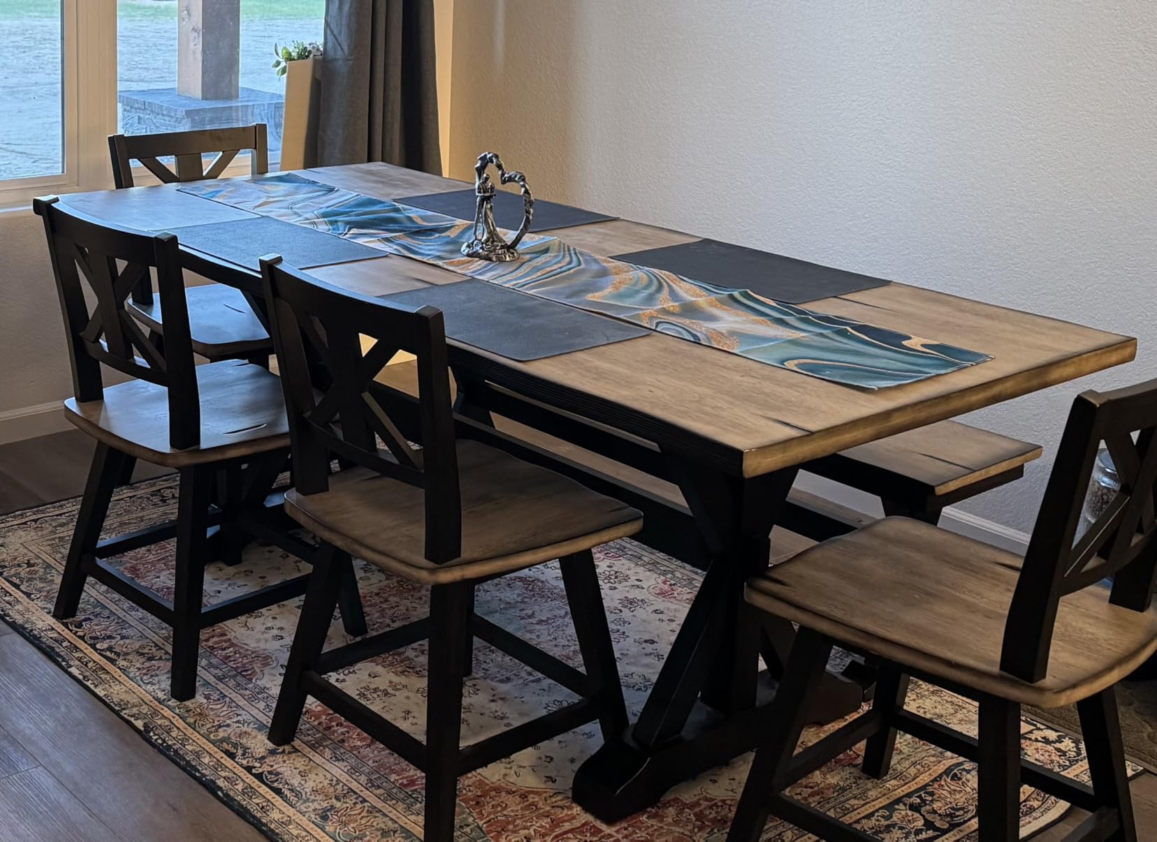 6th Anniversary Iron Sculpture Gift – Romantic Couple Statue for Her, Handcrafted Black Metal Decor – Wedding, Valentine's, Birthday Keepsake Customer Review 6th Anniversary Iron Sculpture Gift – Romantic Couple Statue for Her, Handcrafted Black Metal Decor – Wedding, Valentine's, Birthday Keepsake - Customer Photo 2