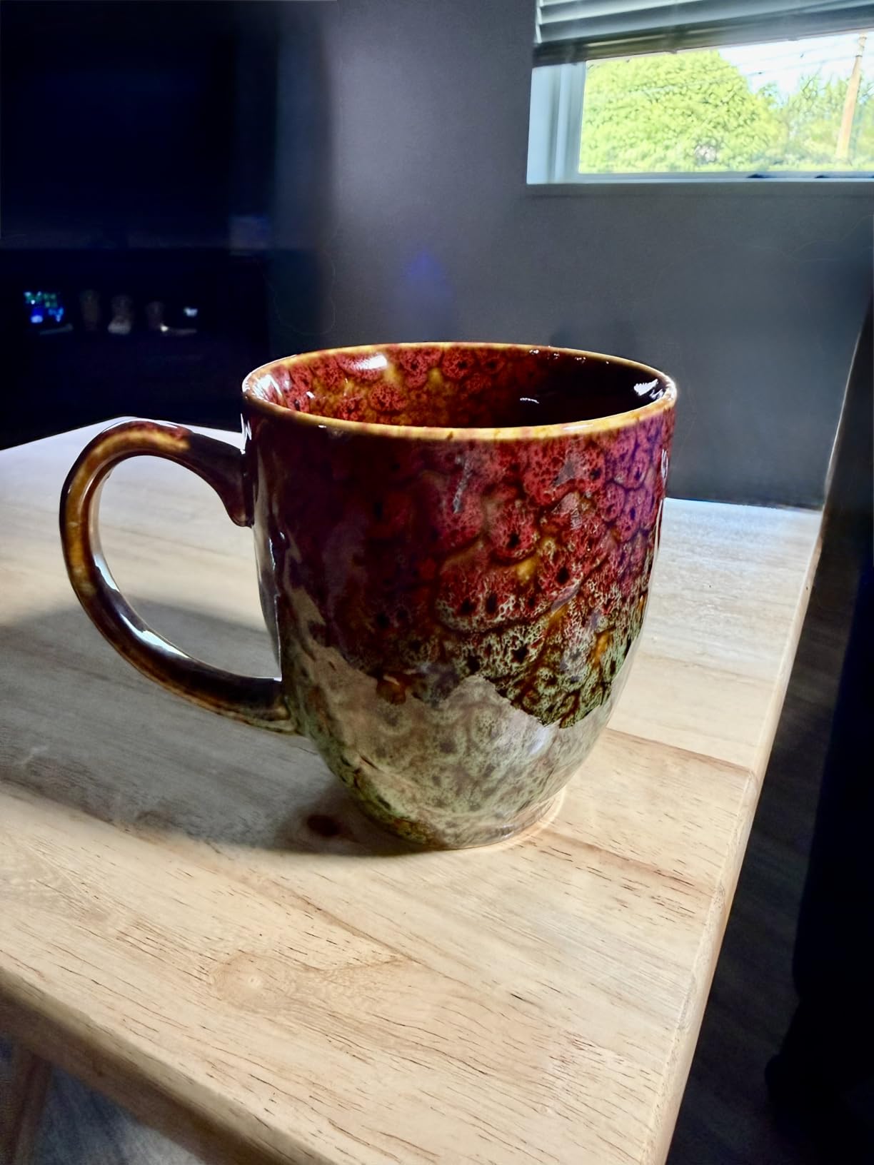 Set of 2 Durable 16 oz Coffee Cups, Large Coffee Mugs with Ergonomic Handle, Ceramic Mugs Dishwasher & Microwave Safe, Ideal Tea Mugs for Home, Office, Gifts (coffee, Tea, Hot Cocoa, Latte Cup) - Customer Photo 1