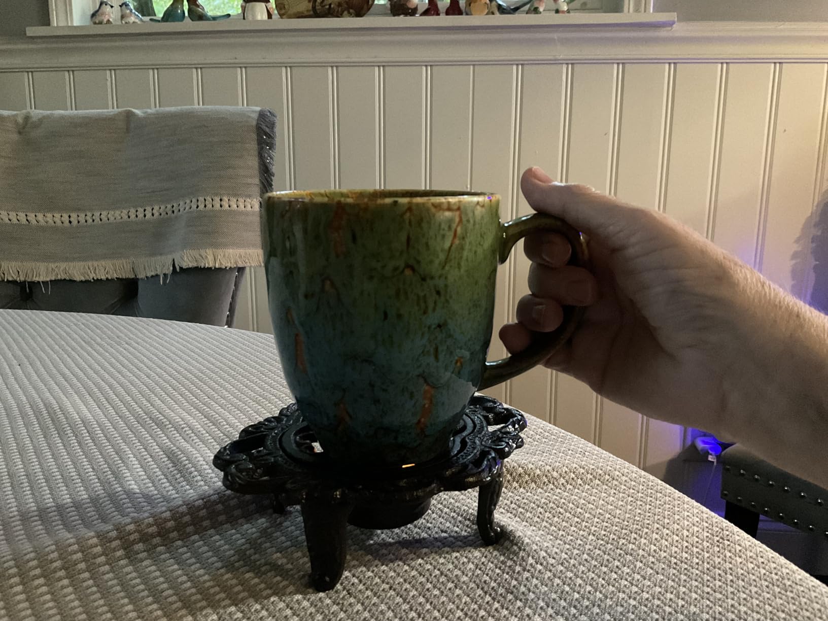 Set of 2 Durable 16 oz Coffee Cups, Large Coffee Mugs with Ergonomic Handle, Ceramic Mugs Dishwasher & Microwave Safe, Ideal Tea Mugs for Home, Office, Gifts (coffee, Tea, Hot Cocoa, Latte Cup) - Customer Photo 2