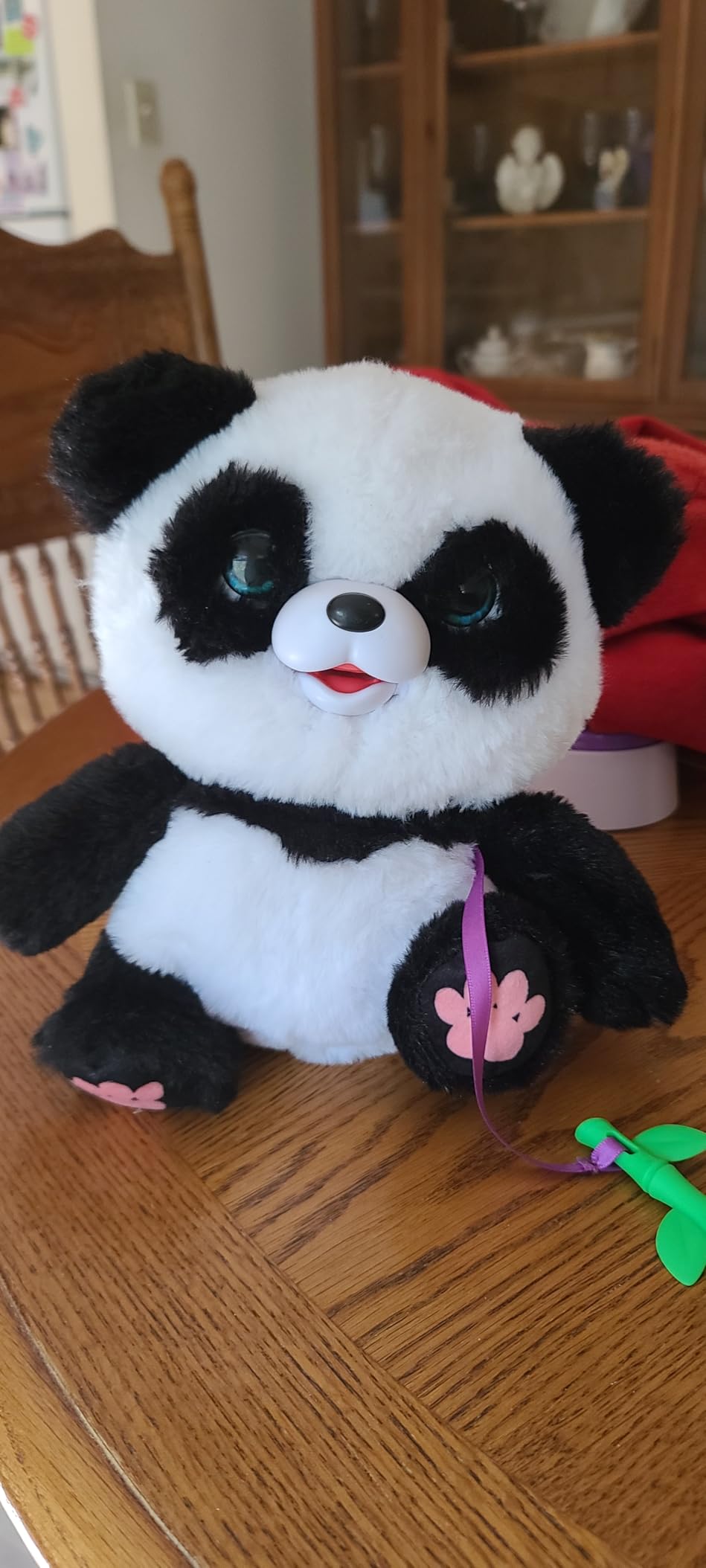 Little Live Pets My Baby Talking Panda ChuChu, Cuddly Panda Toy Plush with 50+ Sounds, Potty Dance, Kick, Feed, Kids Interactive Animal Toys Ages 4+ - Customer Photo 1