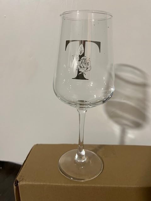 Personalized Wine Glass Gifts for Women - Monogrammed A-Z Wine Glasses Gift | Custom Christmas Gift, Valentines Day, Birthday Gifts for Women Her Mom Wife Best Friend Sister (A) - Customer Photo 3