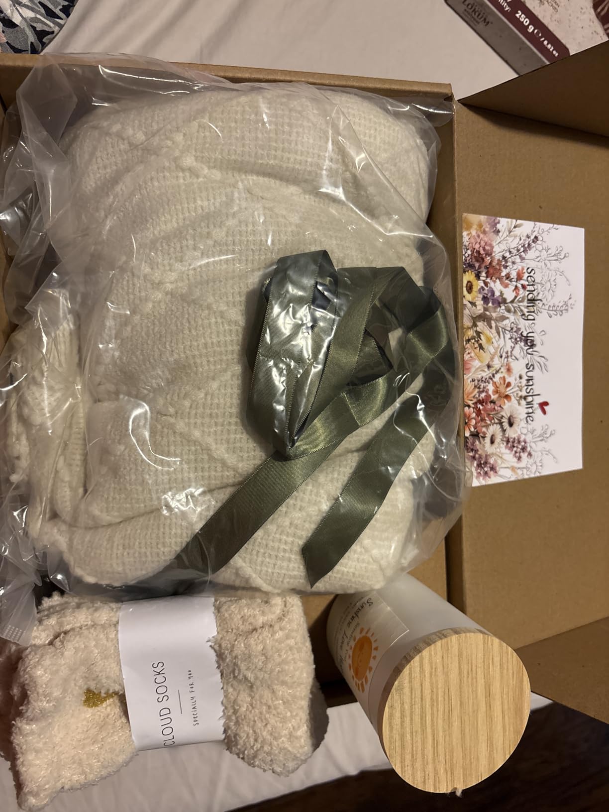 Sending Sunshine Sunflower, Thinking of You Care Package Unique Gift Baskets for Women, Best Friend Birthday and Get Well Soon - Customer Photo 2