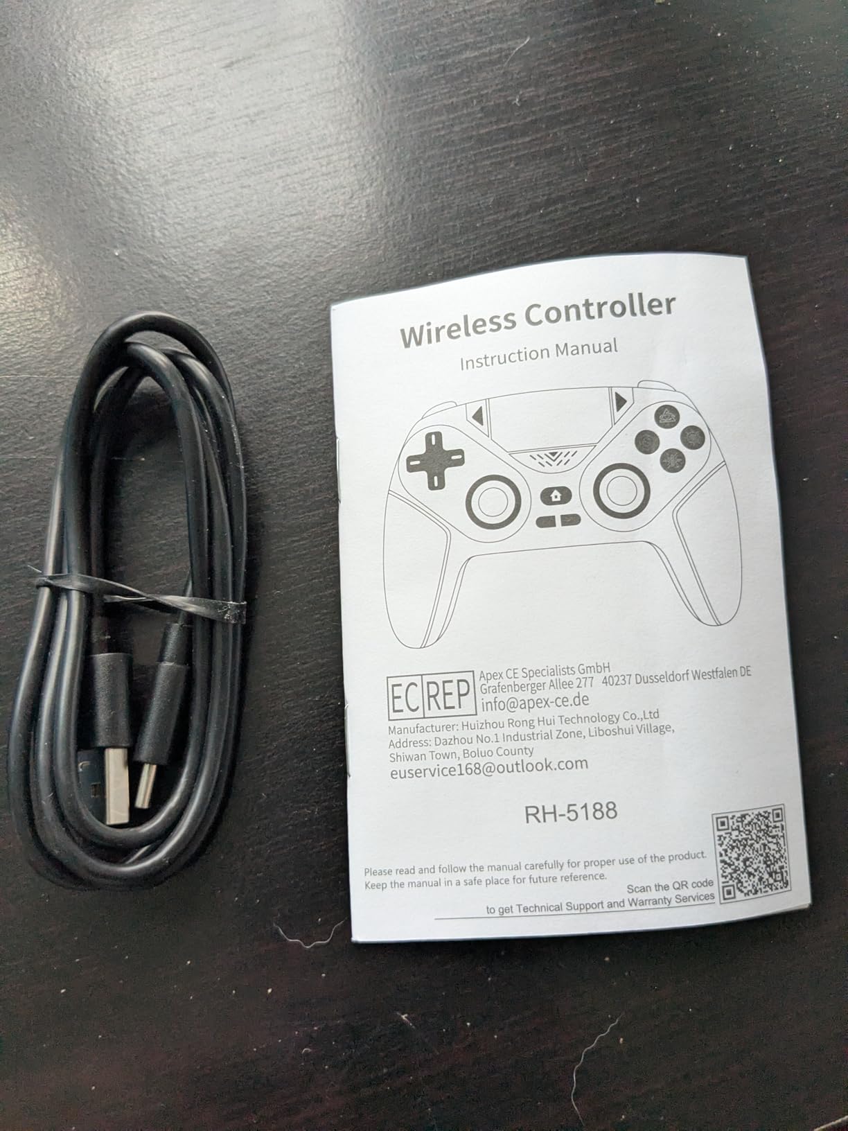 Dinosoo RGB Wireless Controller for PS5/PlayStation 5 PC, Bluetooth Controller with Turbo, Macro, Dynamic Vibration, 6-Axis Motion Control, 3.5mm Audio Jack, 1000mAh Battery, Speaker - Blue - Customer Photo 3