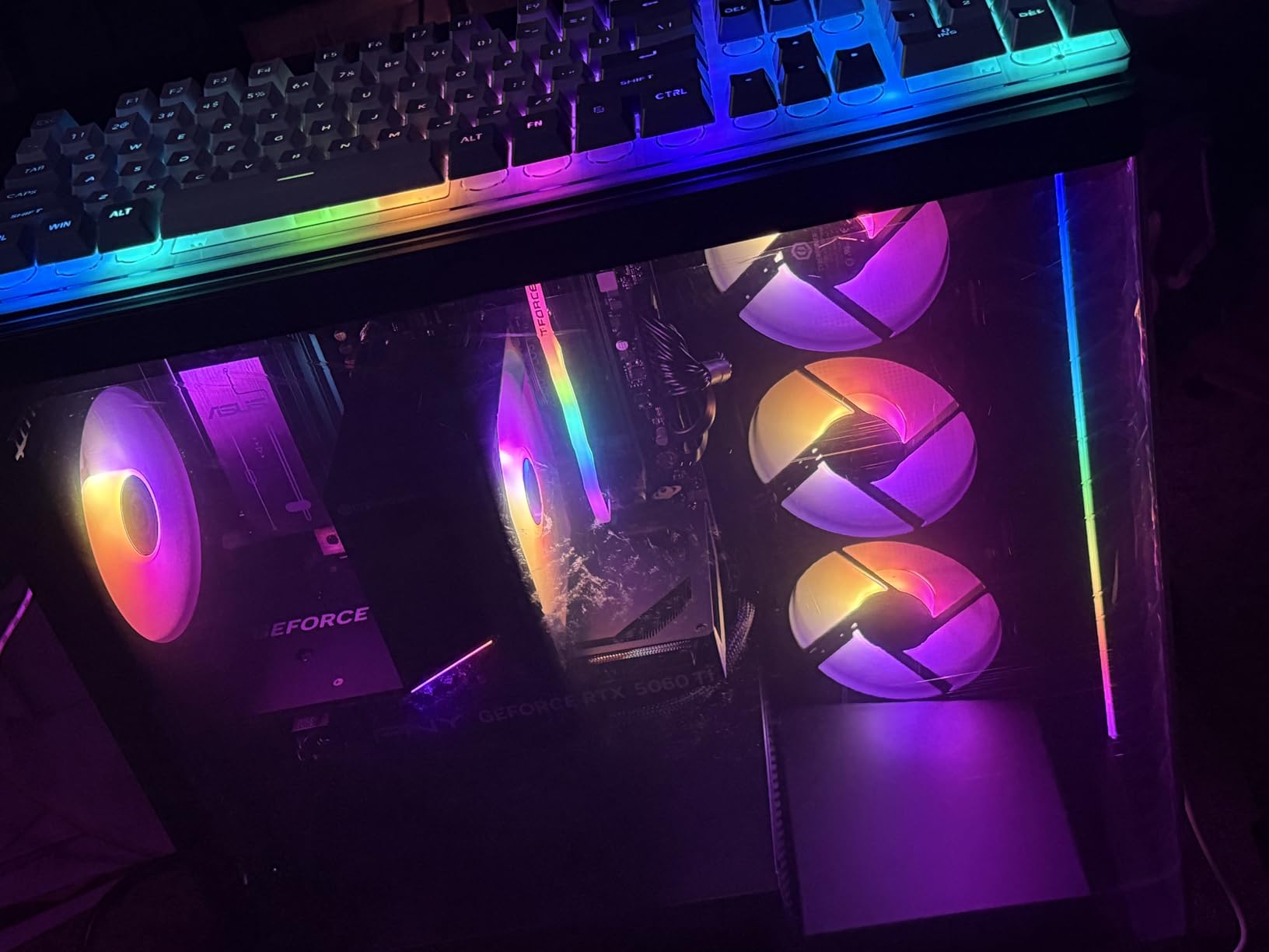 CyberPowerPC Gamer Master Gaming PC, AMD Ryzen 7 8700F 4.1GHz, GeForce RTX 5060 Ti 8GB, 16GB DDR5, 1TB PCIe 4.0 SSD, WiFi Ready & Windows 11 Home (GMA2900A2) - Customer Photo 1