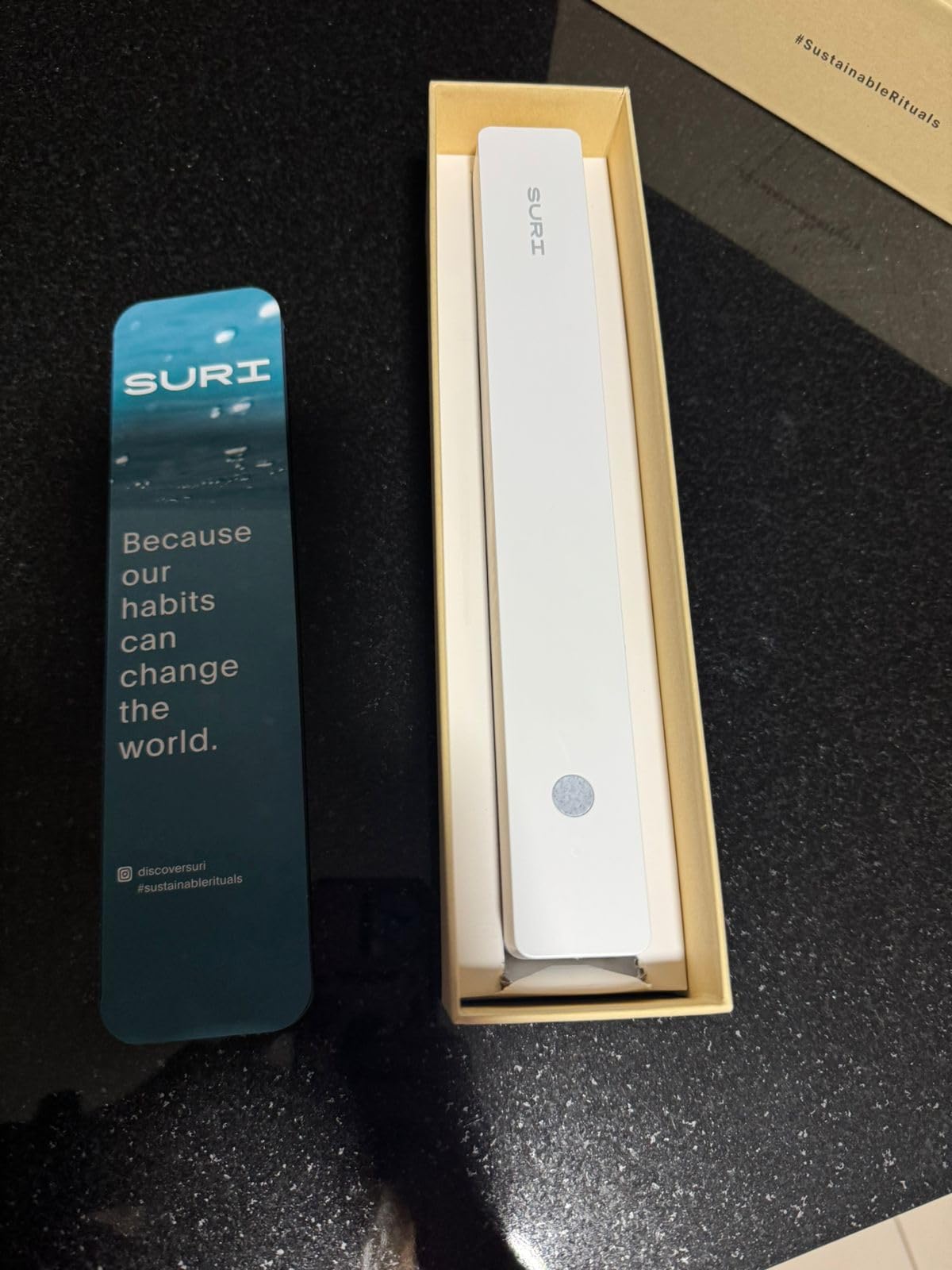 SURI 1.0 Sonic Electric Toothbrush | 1 Month+ Battery | Designed in California | Electric Toothbrush for Adults | Travel Toothbrushes | Tooth Brush | Pink Customer Review SURI 1.0 Sonic Electric Toothbrush | 1 Month+ Battery | Designed in California | Electric Toothbrush for Adults | Travel Toothbrushes | Tooth Brush | Pink - Customer Photo 2