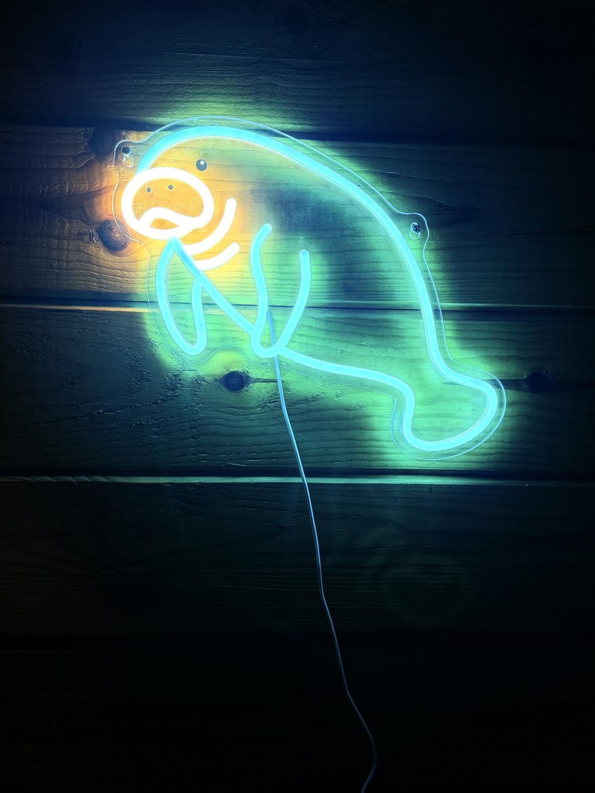 Shark Neon Sign, Dimmable LED Shark Light Animal Wall Decor, Christmas Gift White Elephant Gifts for Boys Men, Bedroom Living Room Man Cave Home Decoration With USB Powered - Customer Photo 1