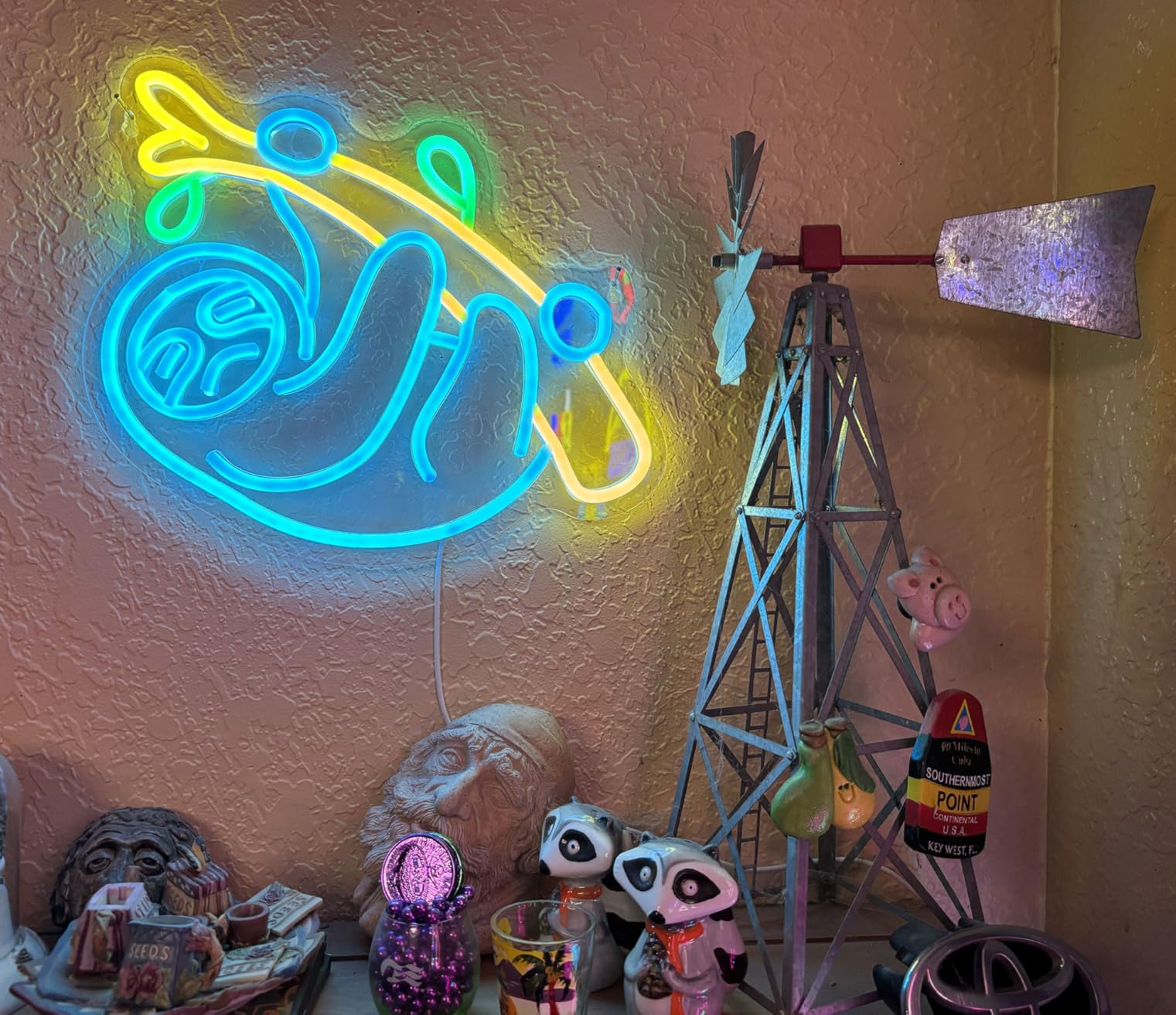 Shark Neon Sign, Dimmable LED Shark Light Animal Wall Decor, Christmas Gift White Elephant Gifts for Boys Men, Bedroom Living Room Man Cave Home Decoration With USB Powered - Customer Photo 3